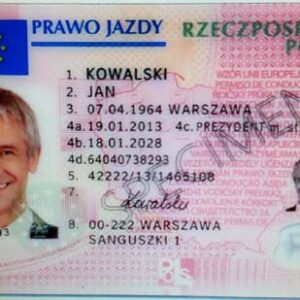 Legalne polskie prawo jazdy
