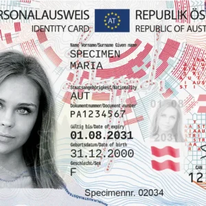Echte registrierte australische Identitätskarte