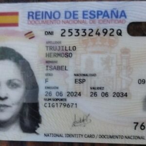 Carnet de Identidad Español Registrado