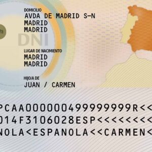 Carnet de Identidad Español Registrado